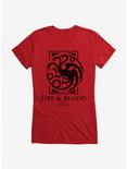 House Of The Dragon House Targaryen Fire And Blood Girls T-Shirt, , hi-res