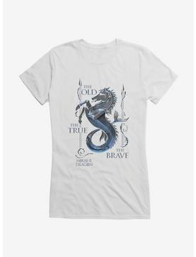 House Of The Dragon The True, The Old, The Brave House Velaryon Girls T-Shirt, , hi-res