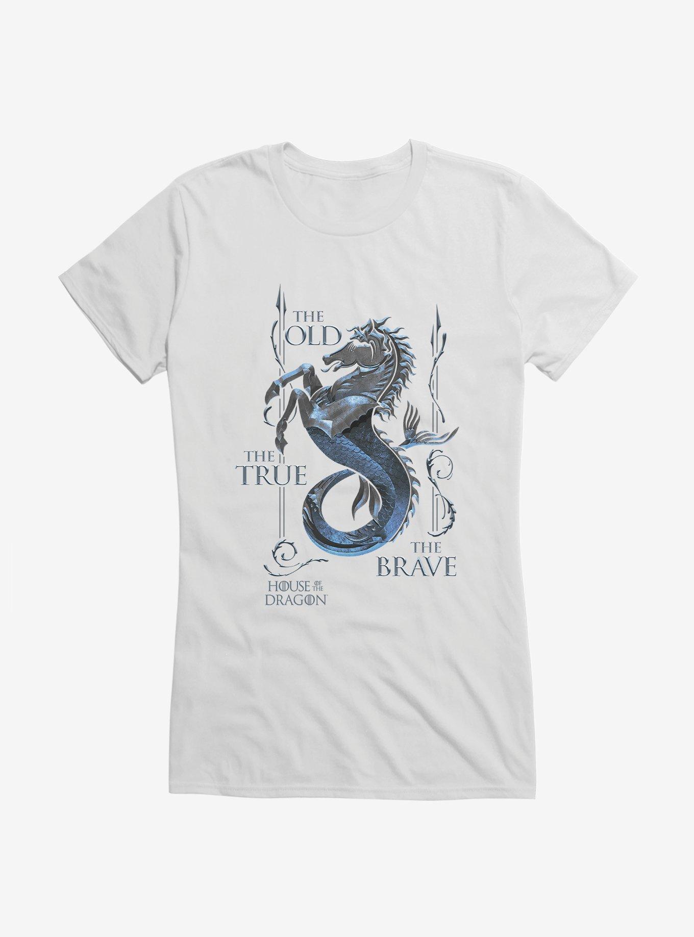 House Of The Dragon The True, The Old, The Brave House Velaryon Girls T-Shirt, , hi-res