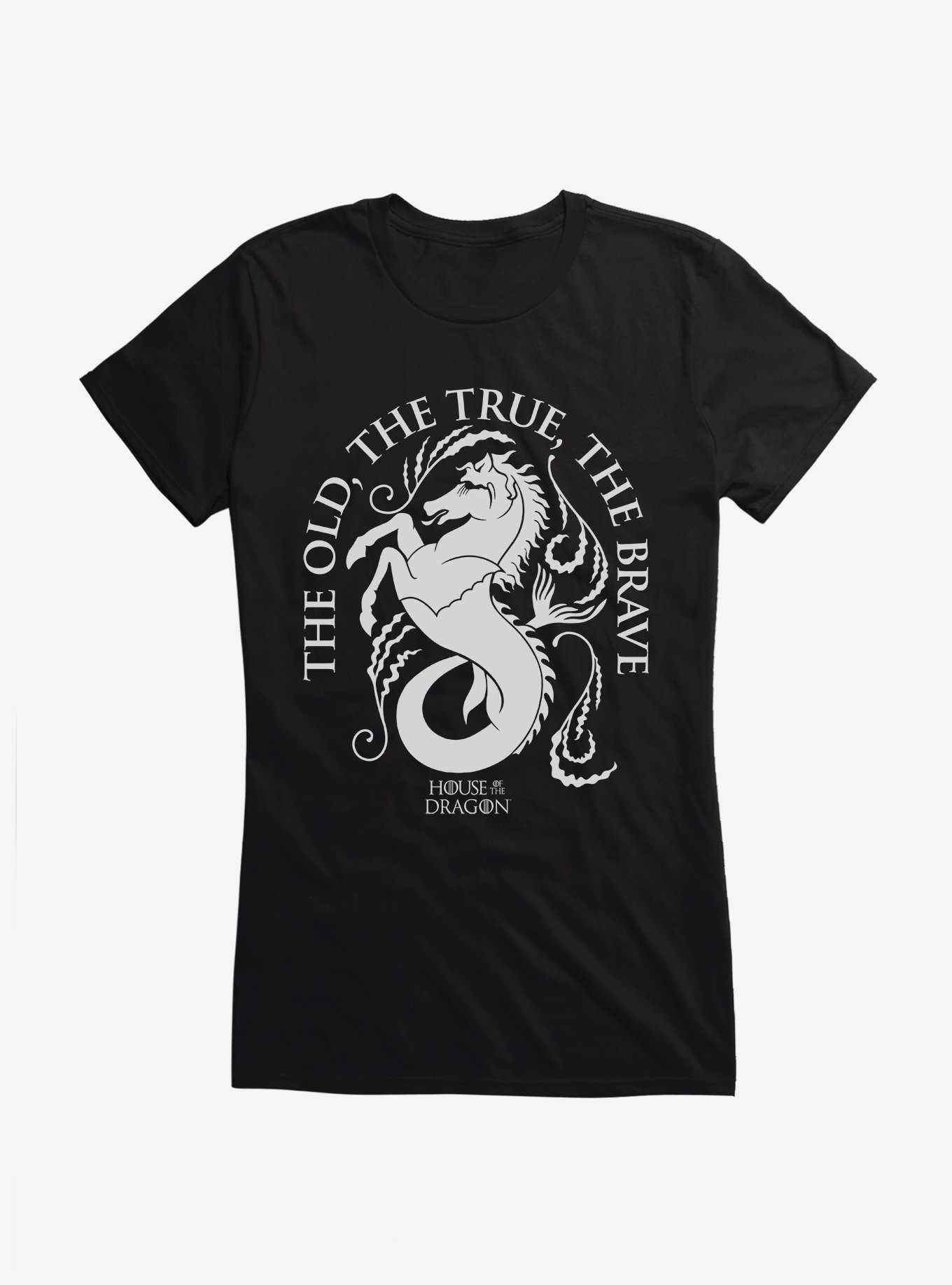 House Of The Dragon House Velaryon The True, The Old, The Brave Girls T-Shirt, , hi-res