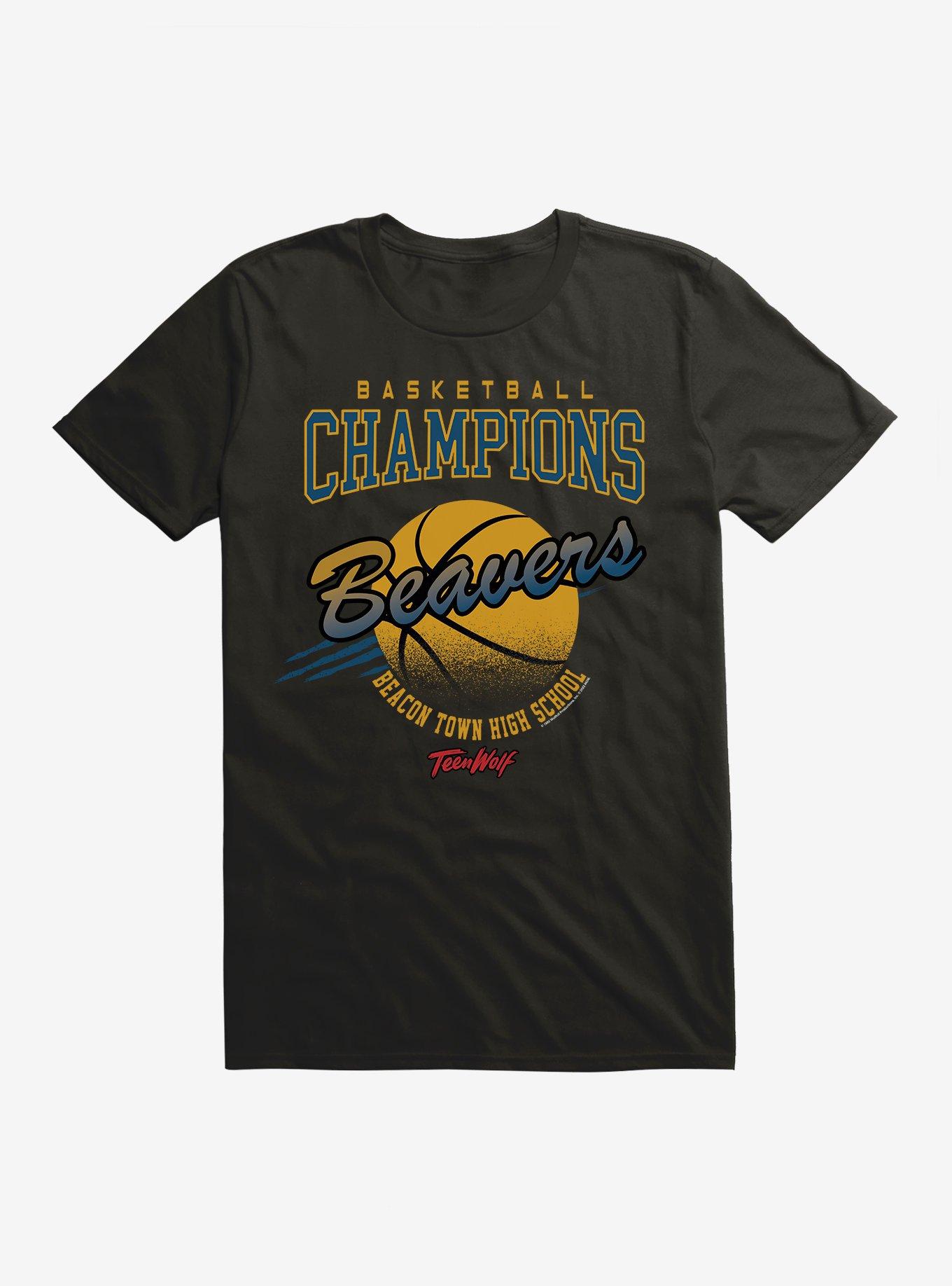 Teen Wolf Basketball Champions T-Shirt, BLACK, hi-res