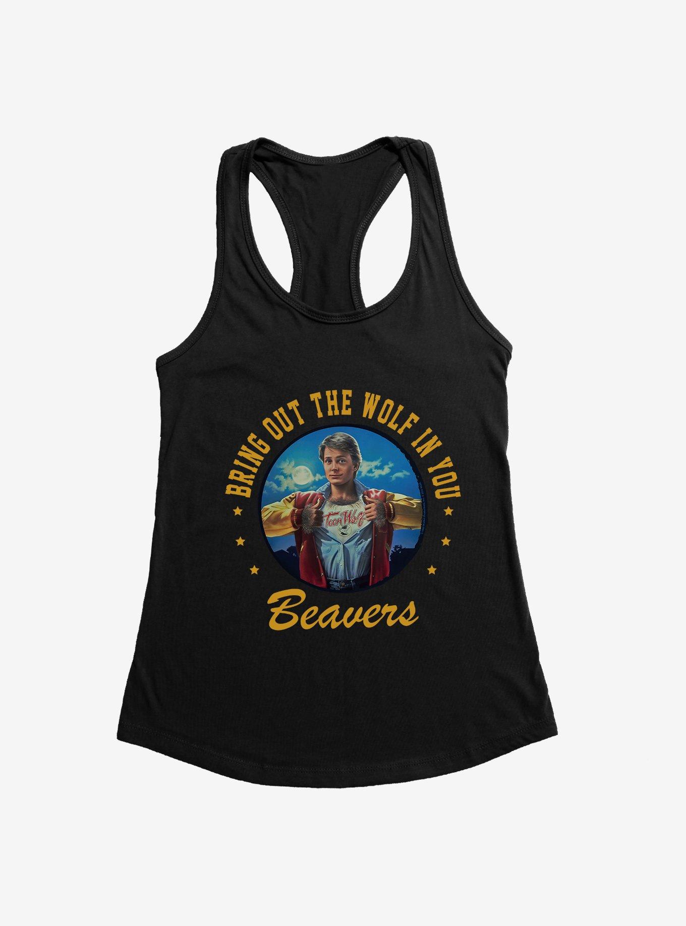 Teen Wolf Bring Out The Wolf  Girls Tank, BLACK, hi-res