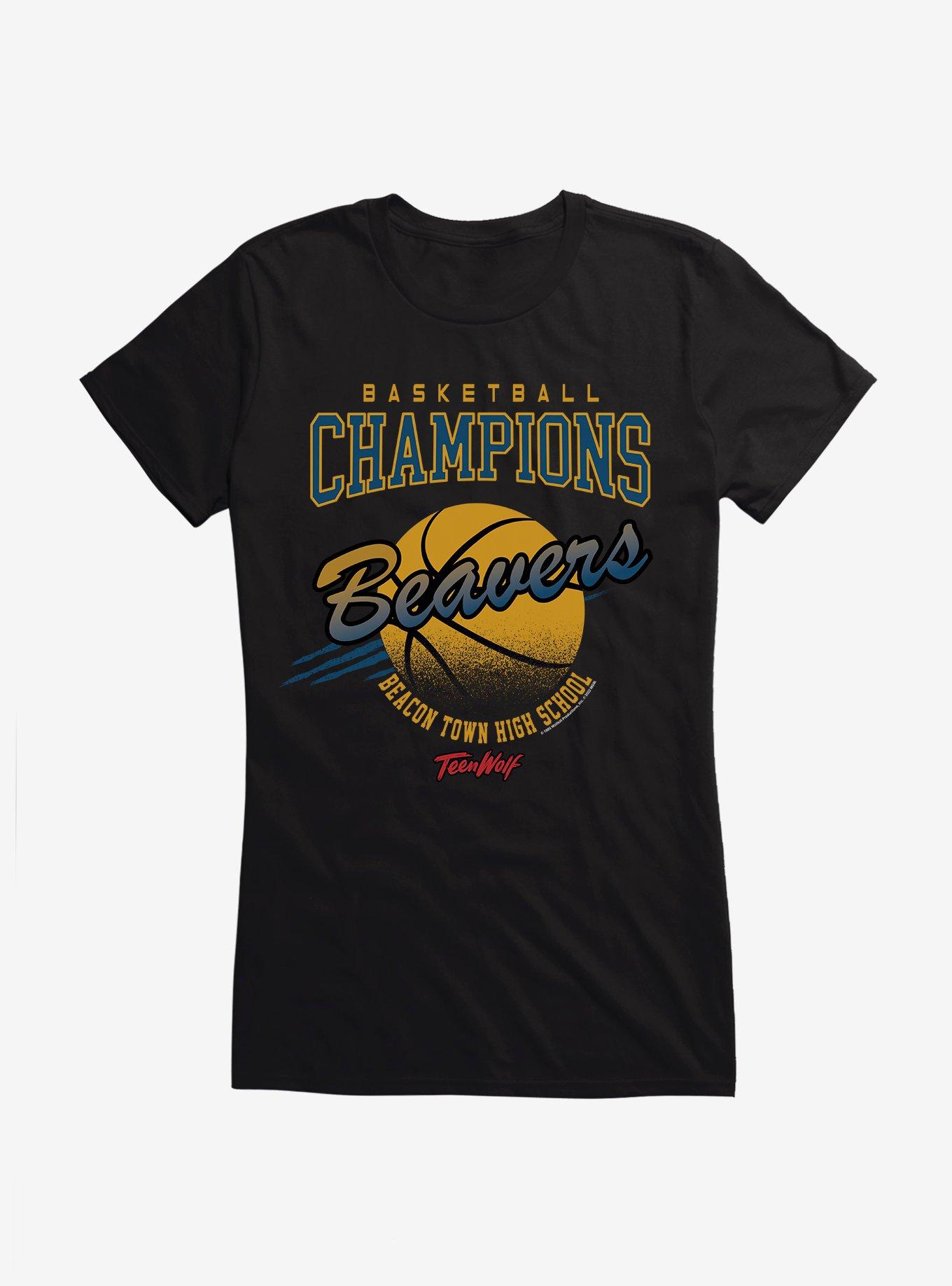 Teen Wolf Basketball Champions Girls T-Shirt, BLACK, hi-res