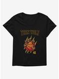 Teen Wolf Werewolf Basketball Grip Girls T-Shirt Plus Size, BLACK, hi-res