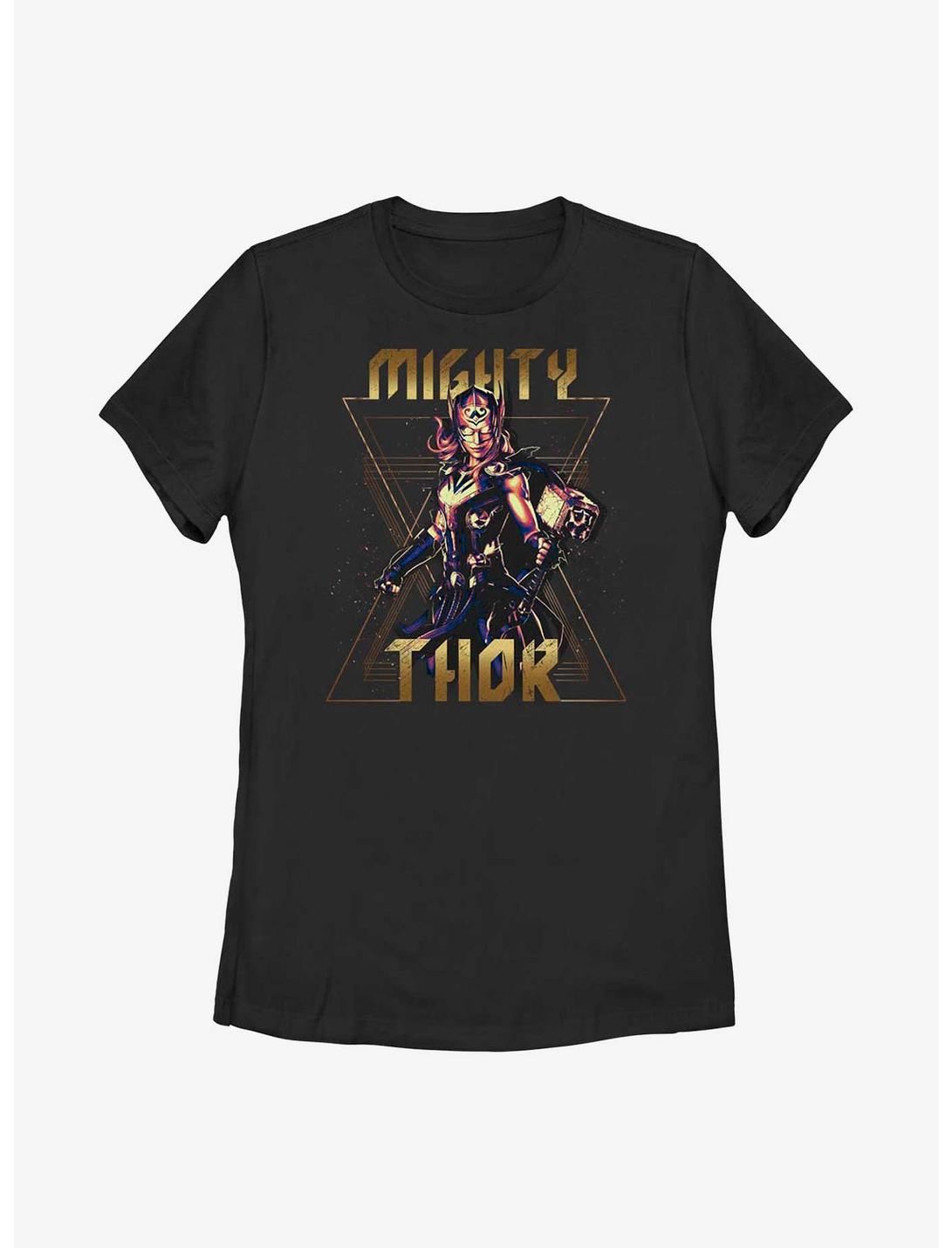 Marvel Thor: Love and Thunder Metal Lady Thor Womens T-Shirt, BLACK, hi-res