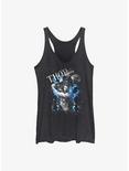 Marvel Thor: Love and Thunder Thunder Fire Womens Tank Top, BLK HTR, hi-res