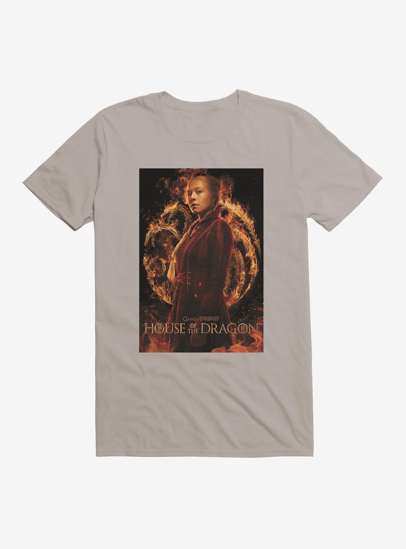 House Of The Dragon Rhaenyra Targaryen T-Shirt, LIGHT GREY, hi-res