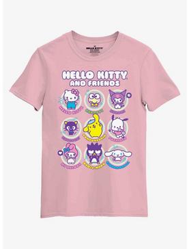 Hello Kitty And Friends Selfie Boyfriend Fit Girls T-Shirt Plus Size, , hi-res