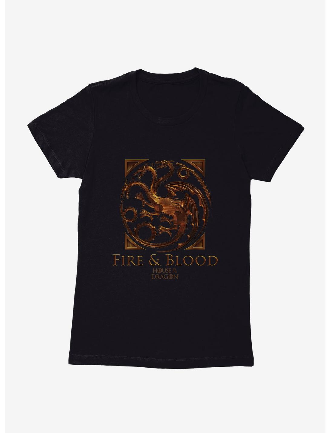 House Of The Dragon Fire And Blood House Targaryen Womens T-Shirt, , hi-res