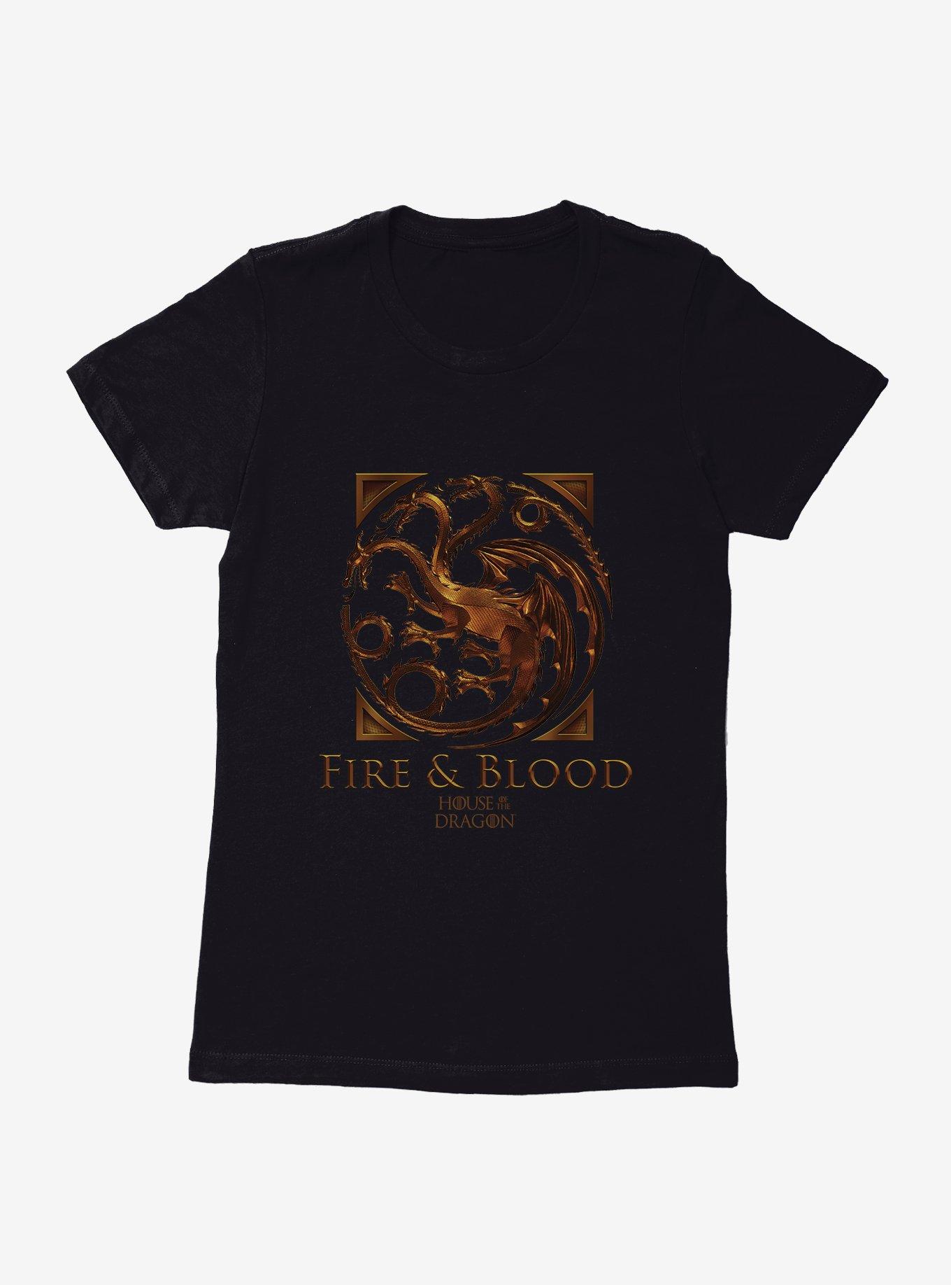 House Of The Dragon Fire And Blood House Targaryen Womens T-Shirt, , hi-res