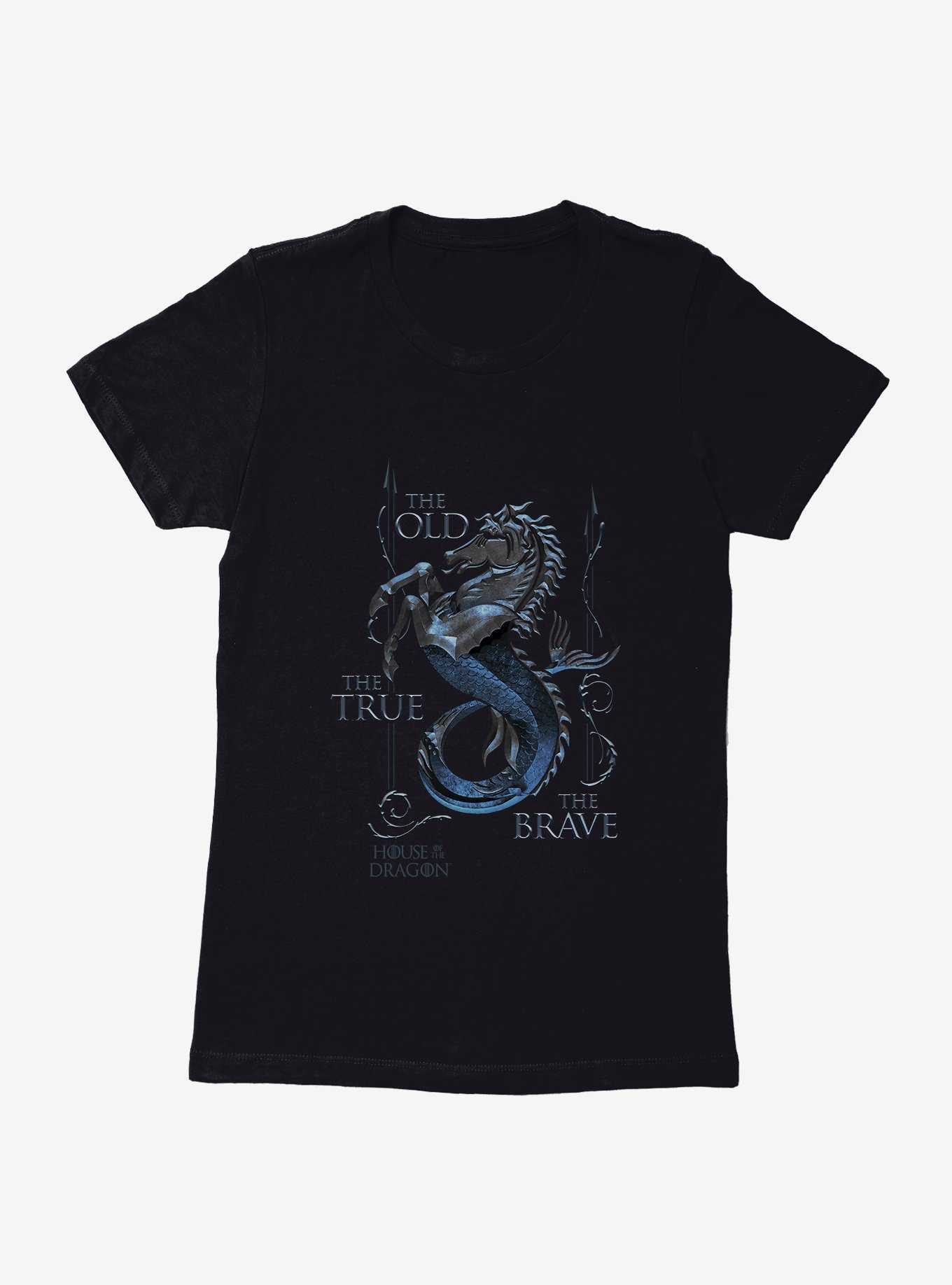 House Of The Dragon The True, The Old, The Brave House Velaryon Womens T-Shirt, , hi-res