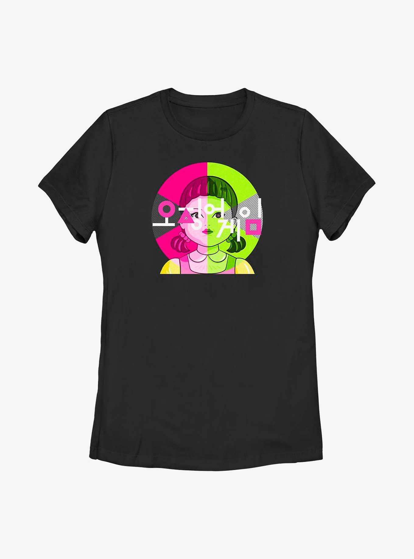 Squid Game Doll Badge Womens T-Shirt, , hi-res
