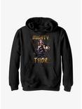 Marvel Thor: Love and Thunder Metal Lady Thor Youth Hoodie, BLACK, hi-res