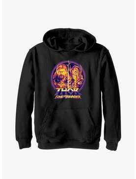 Marvel Thor: Love and Thunder Split Face Portrait Youth Hoodie, , hi-res