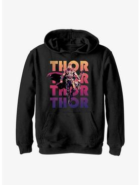 Marvel Thor: Love and Thunder Thor Text Stack Youth Hoodie, , hi-res