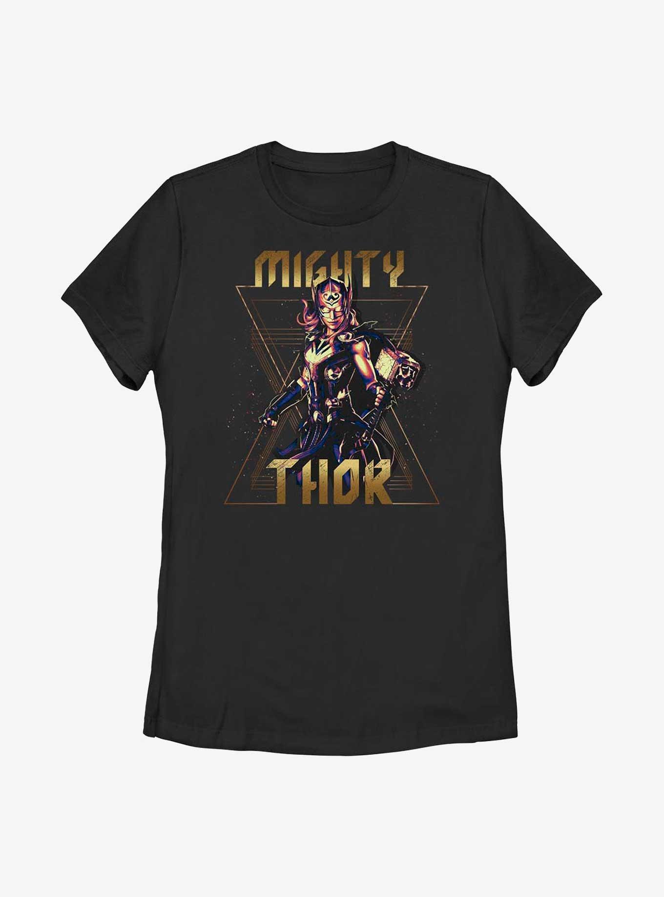 Marvel Thor: Love and Thunder Metal Lady Thor Womens T-Shirt, BLACK, hi-res