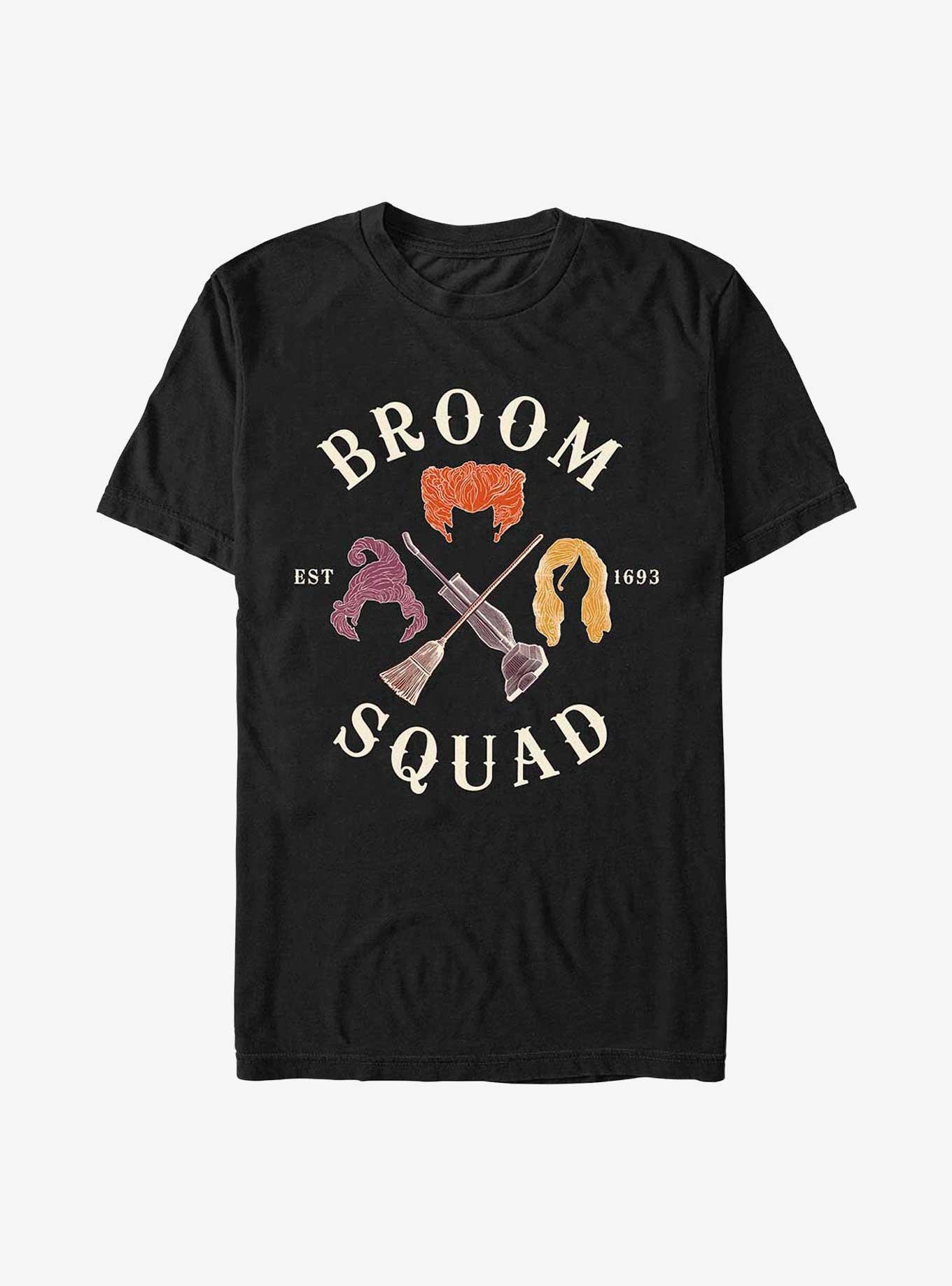 Disney Hocus Pocus Sanderson Sisters Broom Squad T-Shirt, BLACK, hi-res