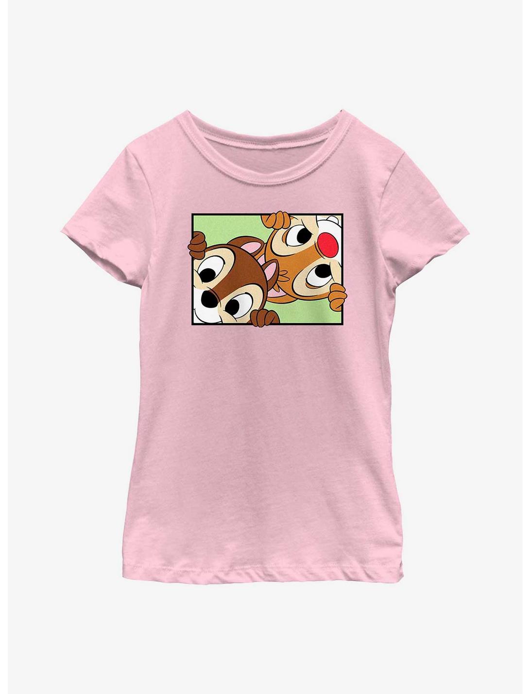 Disney Chip 'n Dale Peek Box Youth Girls T-Shirt, PINK, hi-res