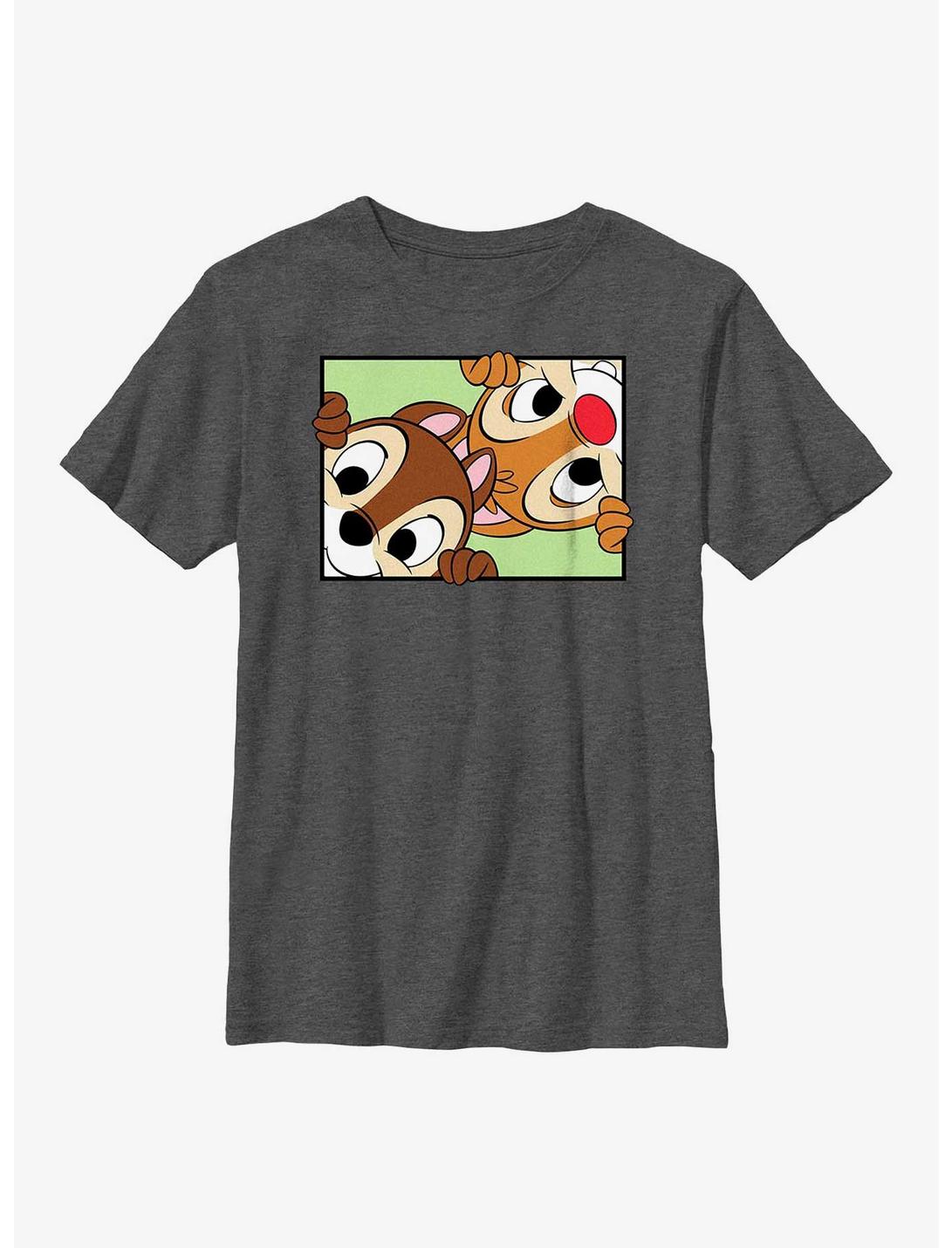 Disney Chip 'n Dale Peek Box Youth T-Shirt, CHAR HTR, hi-res