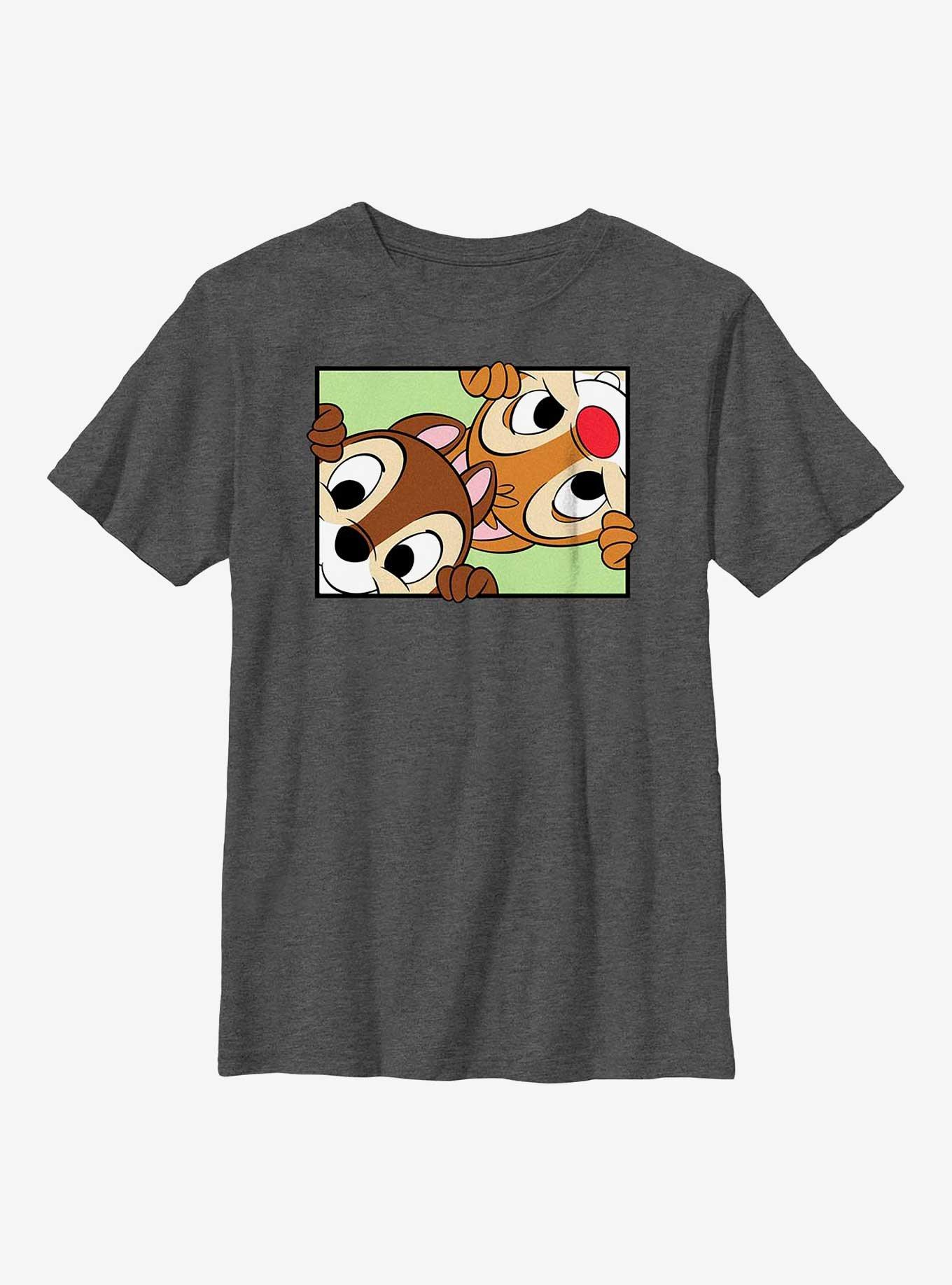 Disney Chip 'n Dale Peek Box Youth T-Shirt, CHAR HTR, hi-res