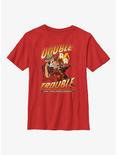 Disney Chip 'n Dale Double Trouble Youth T-Shirt, RED, hi-res