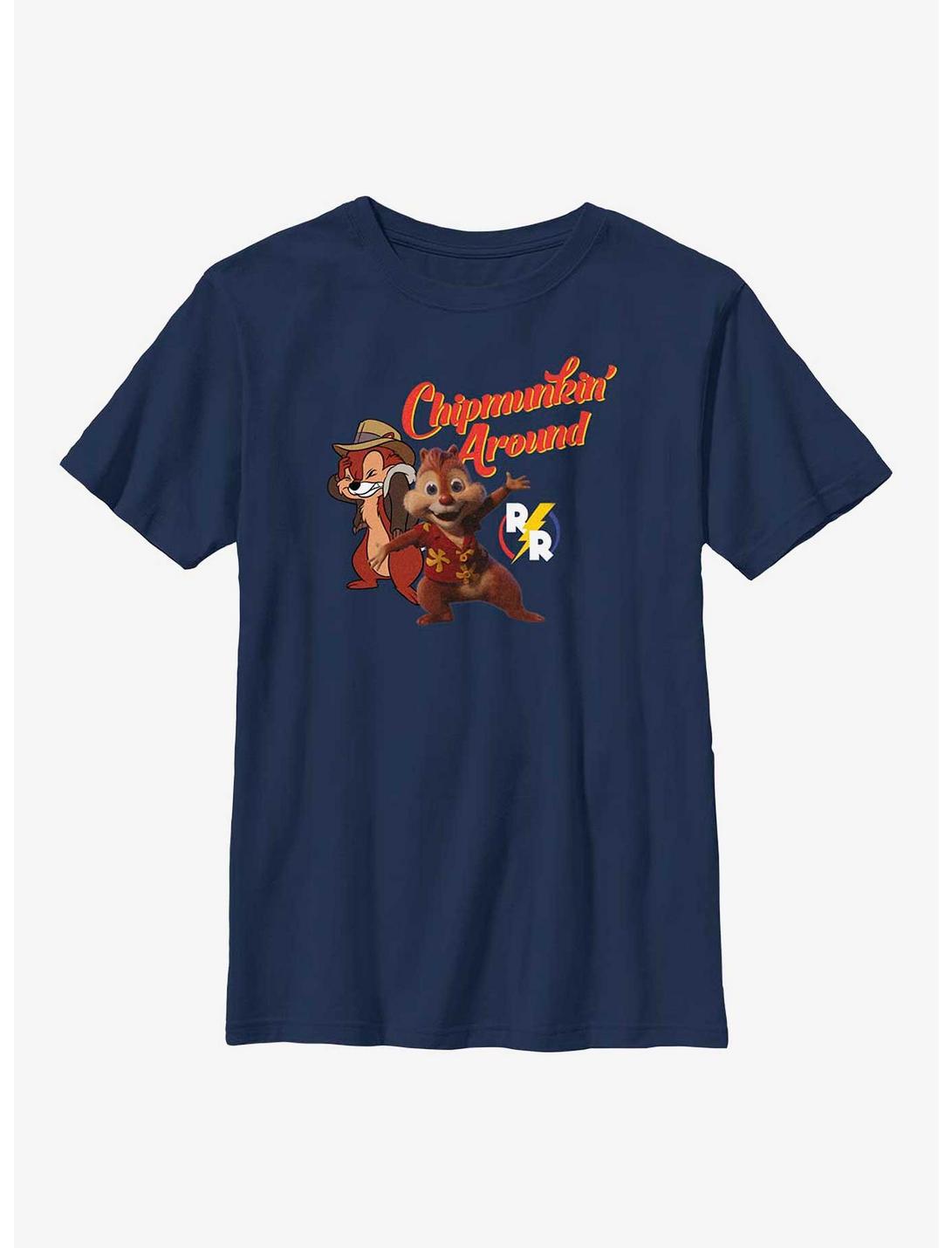 Disney Chip 'n Dale Chipmunkin' Around Youth T-Shirt, NAVY, hi-res