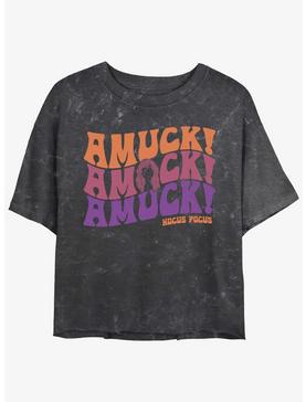 Disney Hocus Pocus Amuck, Amuck, Amuck! Mineral Wash Girls Crop T-Shirt, , hi-res