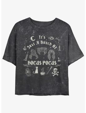 Disney Hocus Pocus Sanderson Sisters A Bunch of Hocus Pocus Mineral Wash Girls Crop T-Shirt, , hi-res