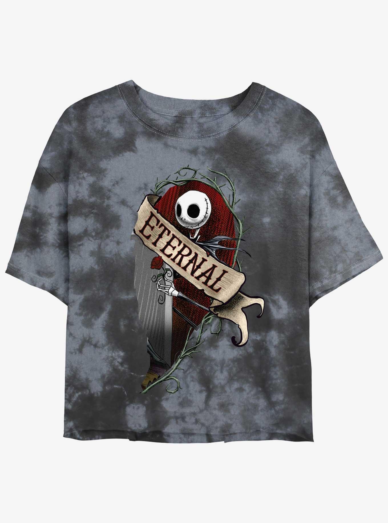 Disney The Nightmare Before Christmas Jack Eternally Tie-Dye Girls Crop T-Shirt, , hi-res