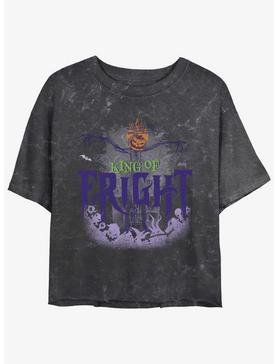 Disney The Nightmare Before Christmas King of Fright Mineral Wash Girls Crop T-Shirt, , hi-res