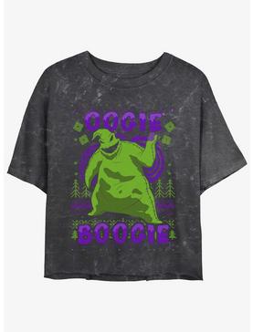 Disney The Nightmare Before Christmas Oogie Boogie Christmas Mineral Wash Girls Crop T-Shirt, , hi-res