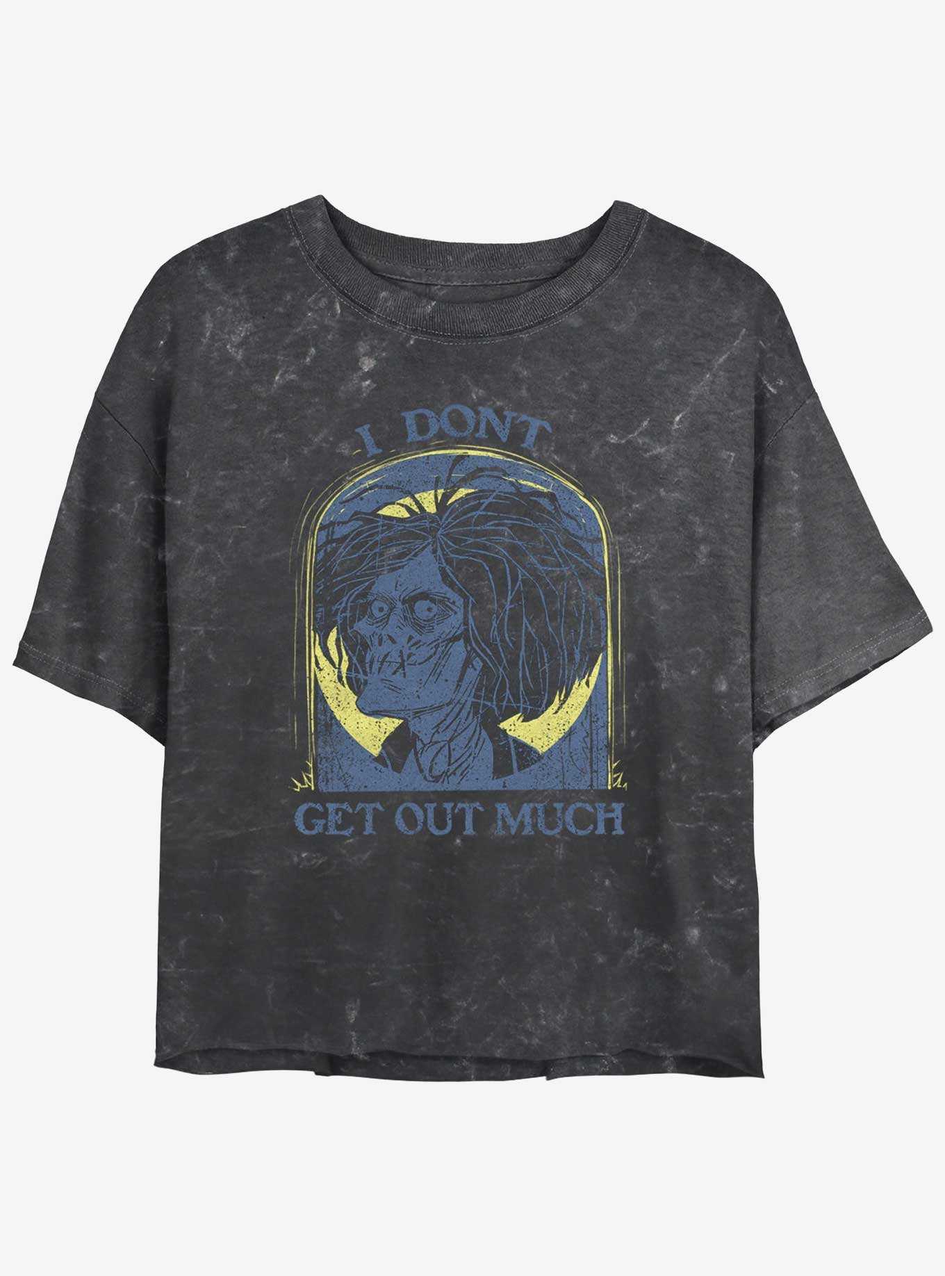 Disney Hocus Pocus Tombstone Billy Mineral Wash Girls Crop T-Shirt, , hi-res