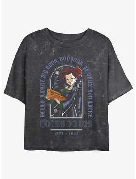 Disney Hocus Pocus Winnie I Want My Book Mineral Wash Girls Crop T-Shirt, , hi-res