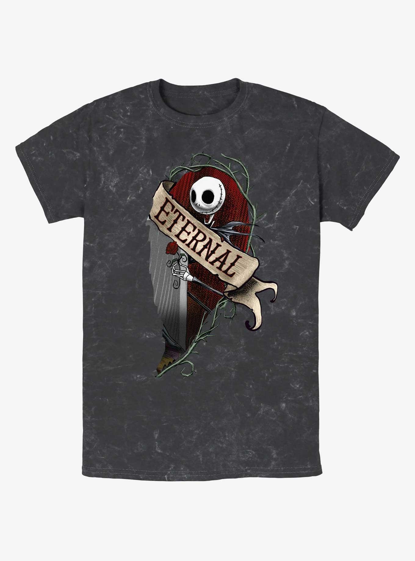 The Nightmare Before Christmas Jack Eternal Mineral Wash T-Shirt, BLACK, hi-res