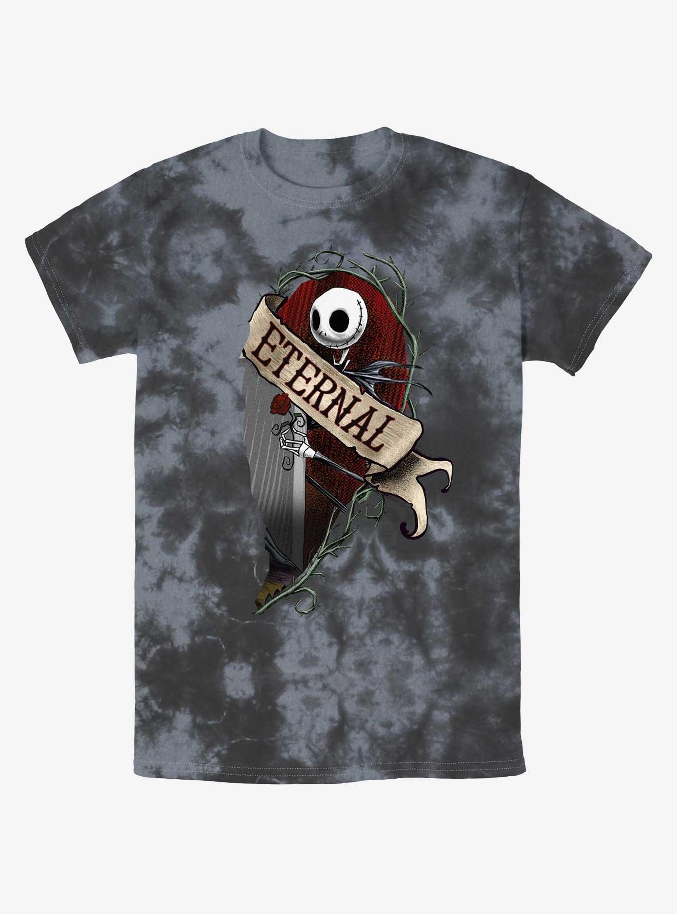 The Nightmare Before Christmas Jack Eternal Tie-Dye T-Shirt, BLKCHAR, hi-res