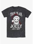 Disney The Nightmare Before Christmas Jolly Santa Jack Mineral Wash T-Shirt, BLACK, hi-res