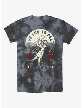 Disney The Nightmare Before Christmas Jack and Sally Love You To Death Tie-Dye T-Shirt, , hi-res