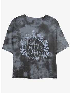 Disney The Nightmare Before Christmas Deadly Night Shade Tie-Dye Girls Crop T-Shirt, , hi-res