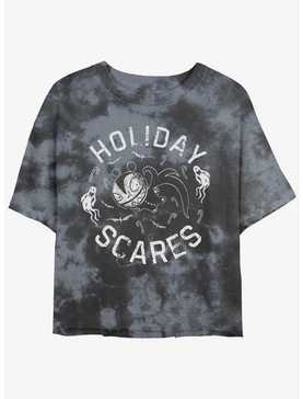 Disney The Nightmare Before Christmas Holiday Scares Vampire Teddy Tie-Dye Girls Crop T-Shirt, , hi-res