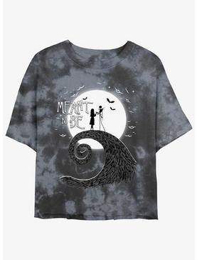 Disney The Nightmare Before Christmas Jack and Sally Meant To Be Tie-Dye Girls Crop T-Shirt, , hi-res