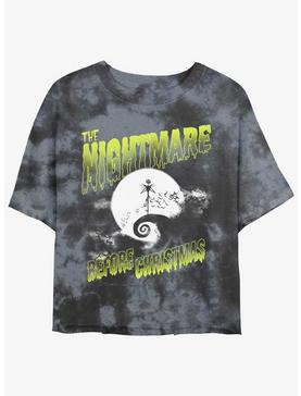 Disney The Nightmare Before Christmas Moonlit Jack Skellington Tie-Dye Girls Crop T-Shirt, , hi-res