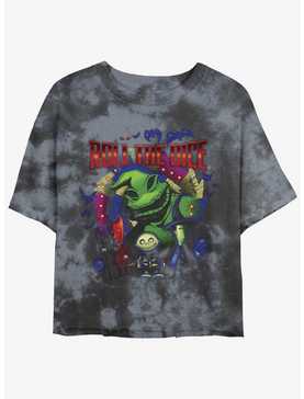 Disney The Nightmare Before Christmas Oogie Boogie Dice Tie-Dye Girls Crop T-Shirt, , hi-res
