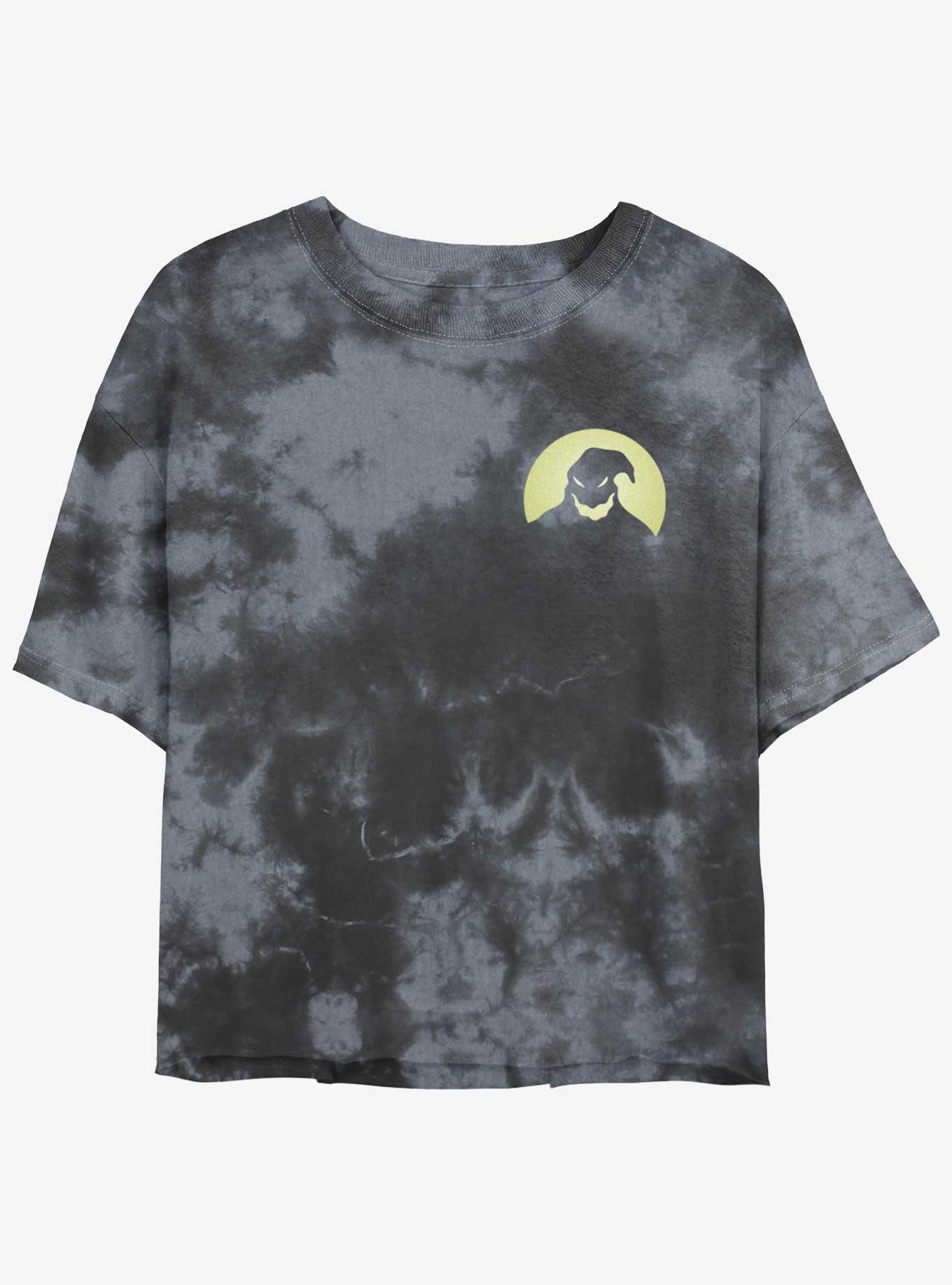 The Nightmare Before Christmas Oogie Boogie Pocket Tie-Dye Girls Crop T-Shirt