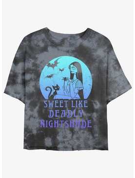 Disney The Nightmare Before Christmas Sally Sweet Like Deadly Nightshade Tie-Dye Girls Crop T-Shirt, , hi-res