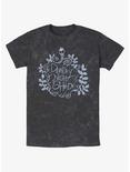Disney The Nightmare Before Christmas Deadly Night Shade Mineral Wash T-Shirt, BLACK, hi-res