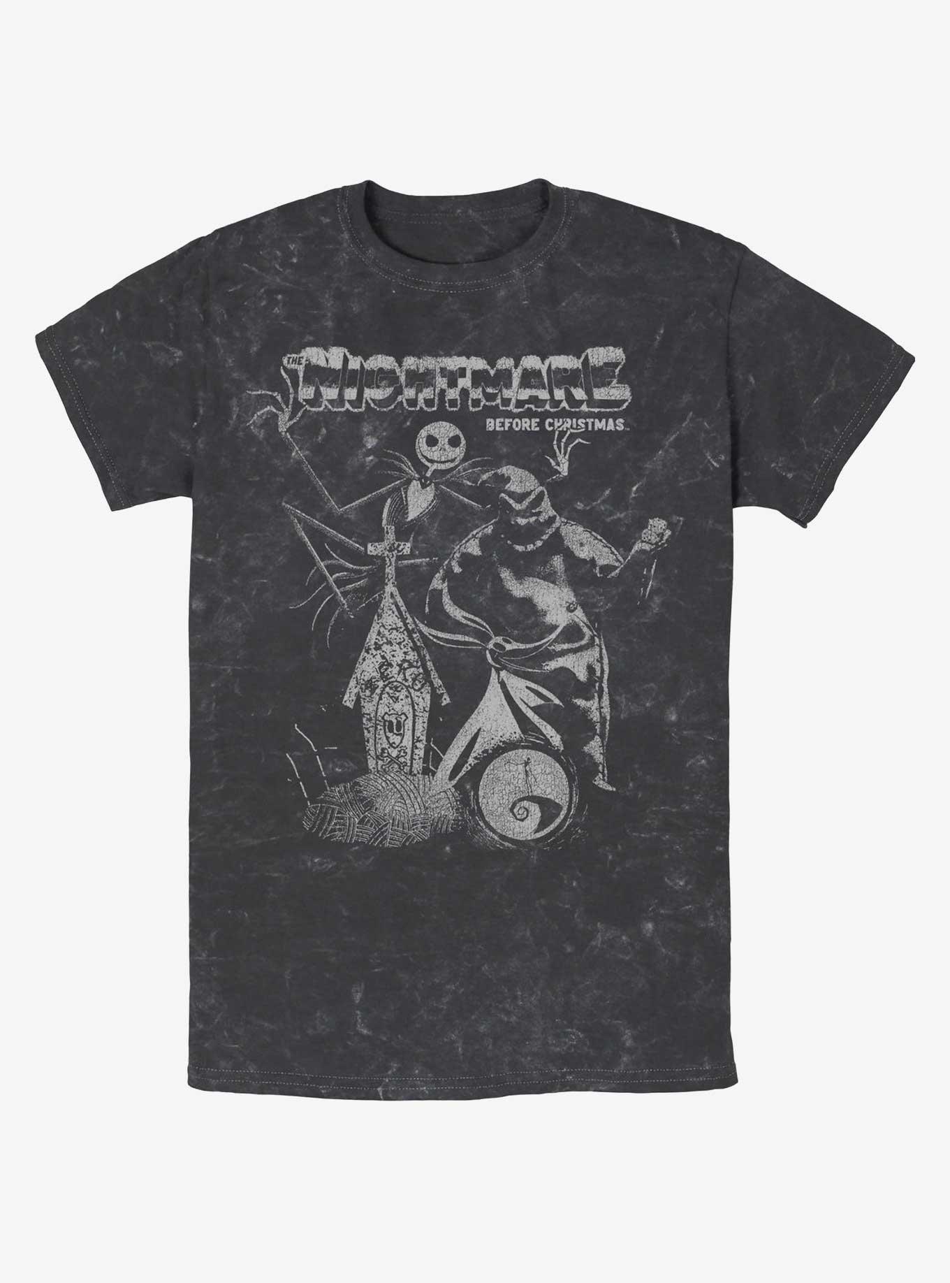 Disney The Nightmare Before Christmas Jack and Boogie Mineral Wash T-Shirt, , hi-res