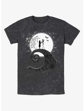 Disney The Nightmare Before Christmas Jack and Sally Meant To Be Mineral Wash T-Shirt, , hi-res