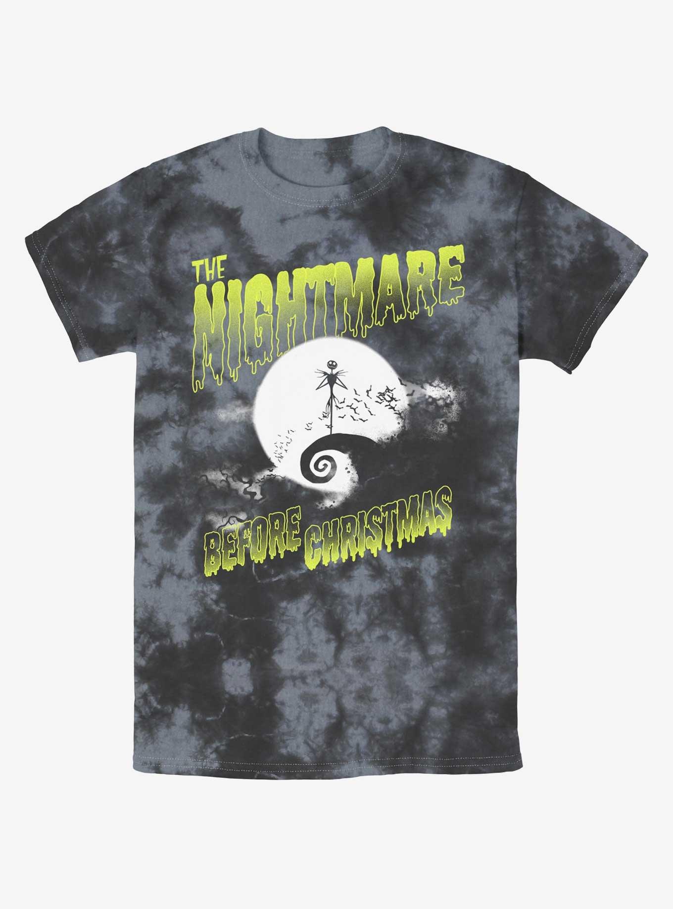 Disney The Nightmare Before Christmas Moonlit Jack Skellington Tie-Dye T-Shirt, BLKCHAR, hi-res