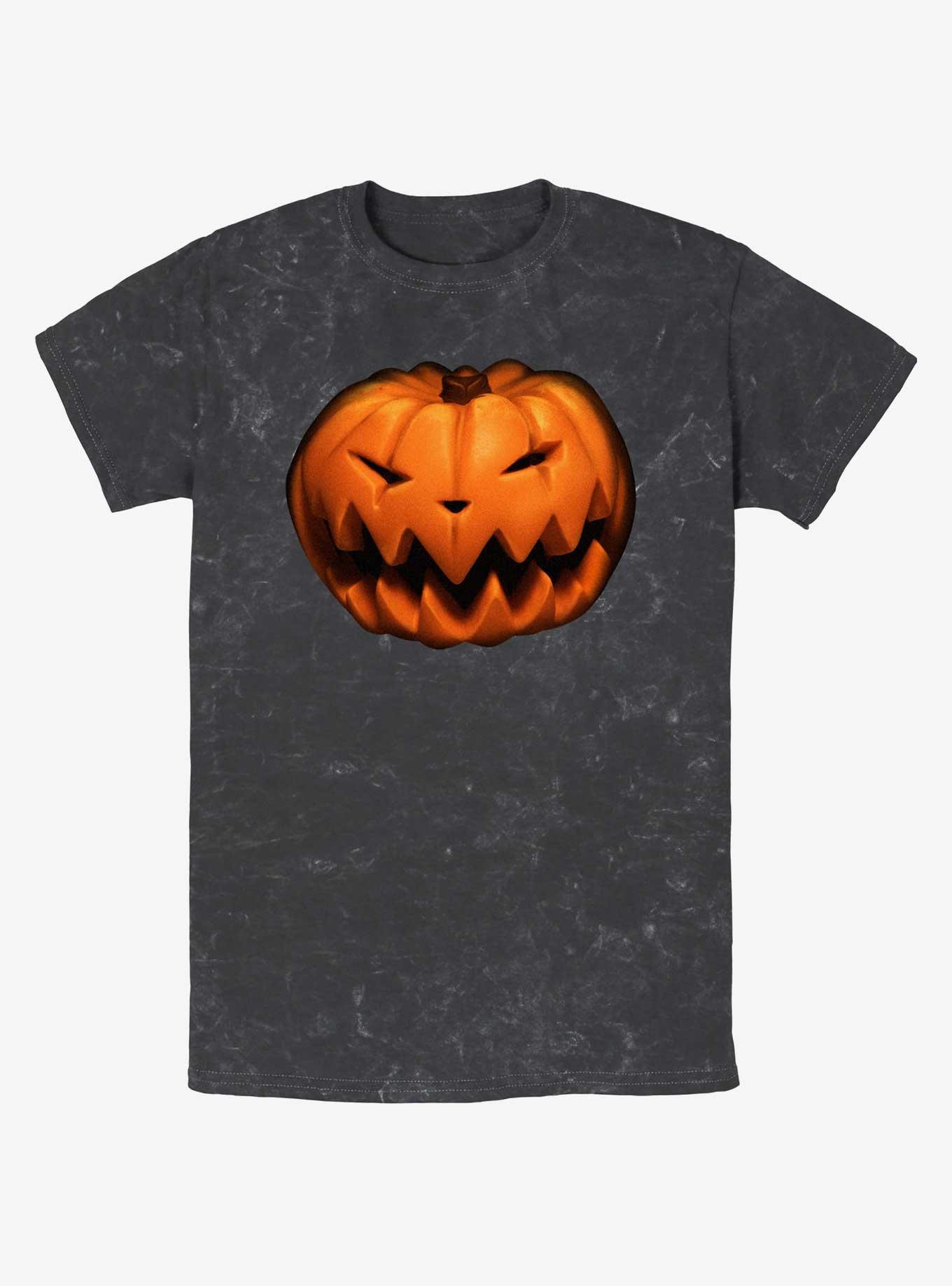 Disney The Nightmare Before Christmas Pumpkin King Mineral Wash T-Shirt, BLACK, hi-res