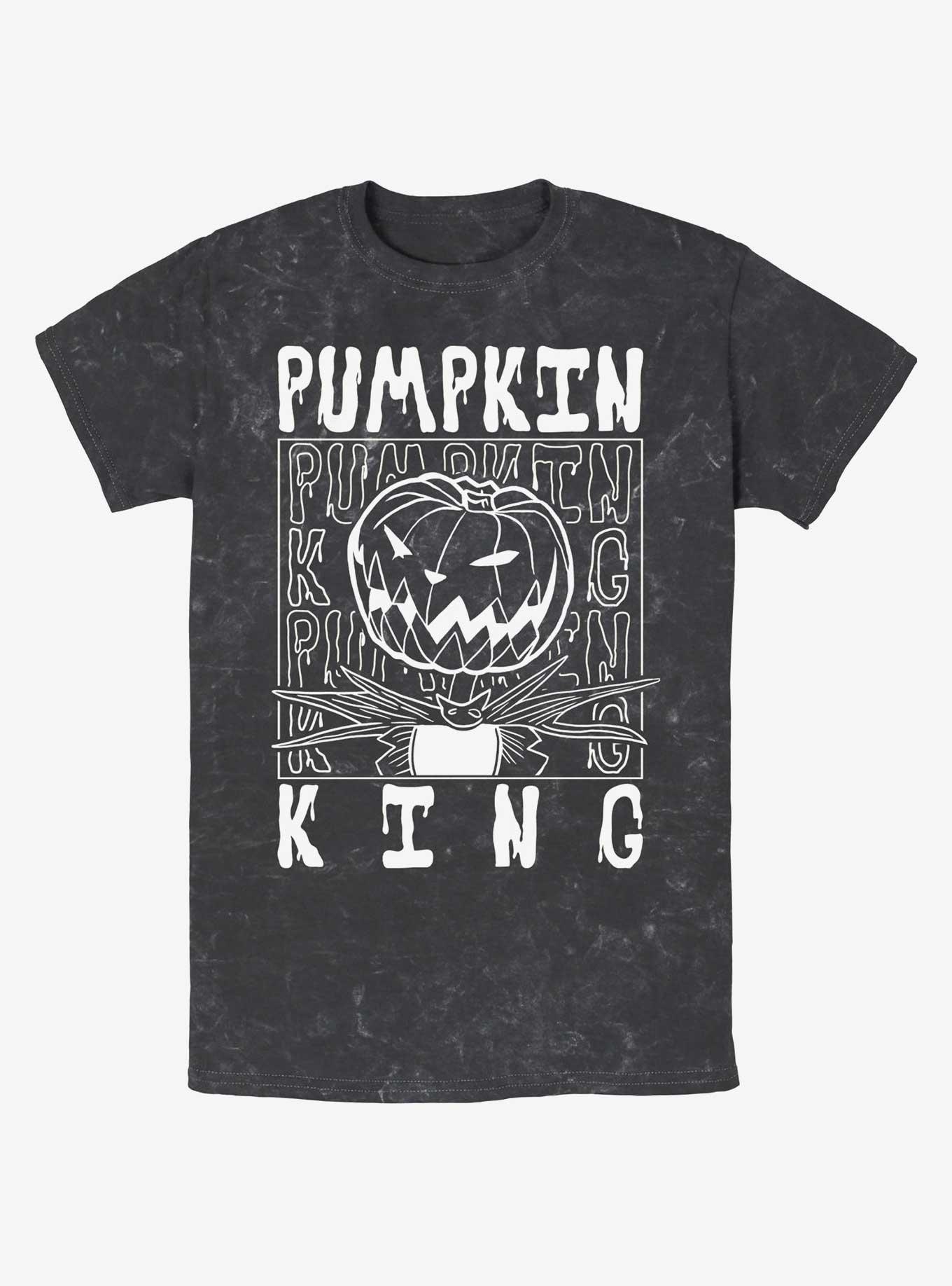 Disney The Nightmare Before Christmas Jack Pumpkin King Mineral Wash T-Shirt, BLACK, hi-res